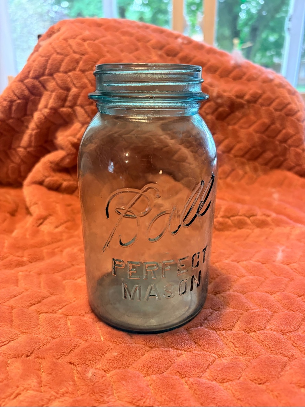 ® Perfect Mason Classic Blue Glass Jar